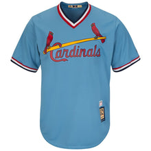 Load image into Gallery viewer, Enos Slaughter St. Louis Cardinals Majestic Cooperstown Collection Cool Base Player Jersey – Light Blue/White