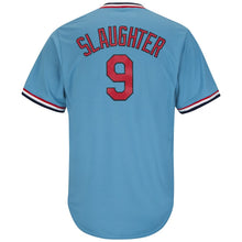 Load image into Gallery viewer, Enos Slaughter St. Louis Cardinals Majestic Cooperstown Collection Cool Base Player Jersey – Light Blue/White