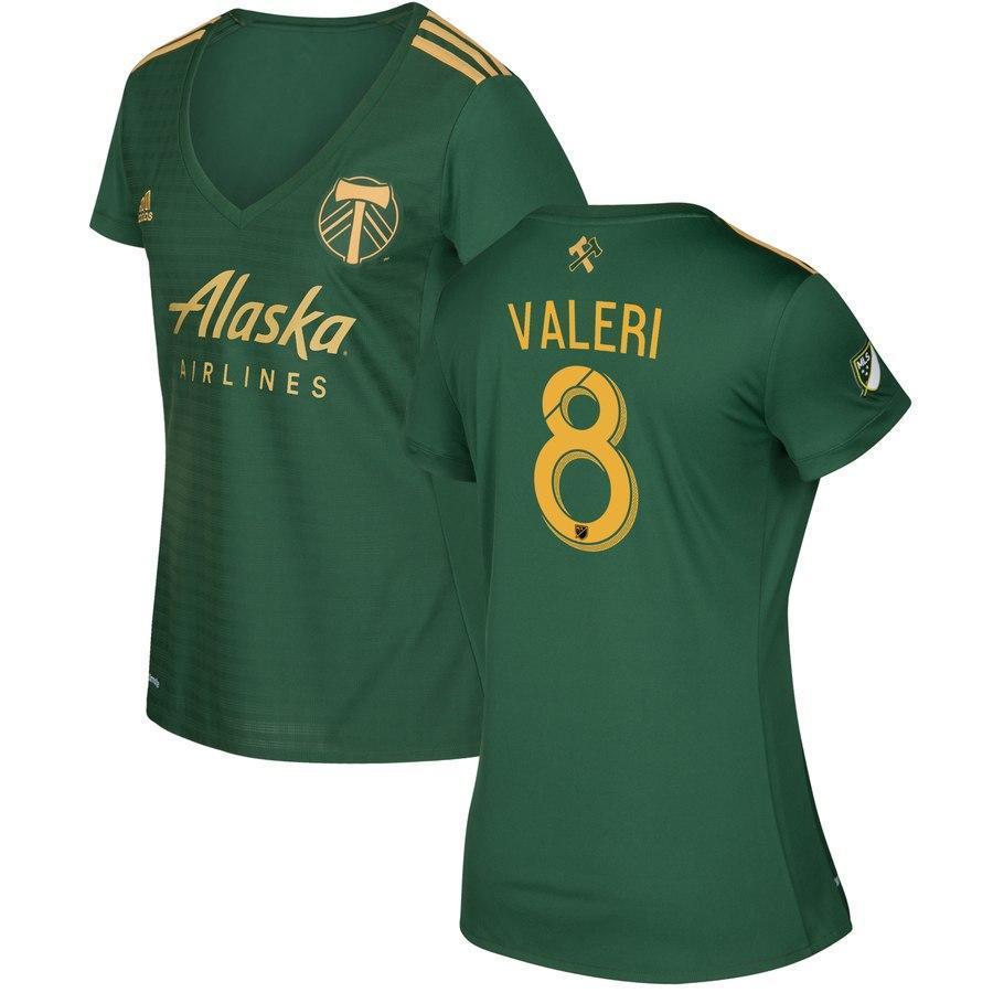 Diego Valeri Portland Timbers Women's 2017/18 Primary Jersey - Green