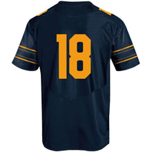 Load image into Gallery viewer, Cal Bears Under Armour #18 Football Jersey – Navy