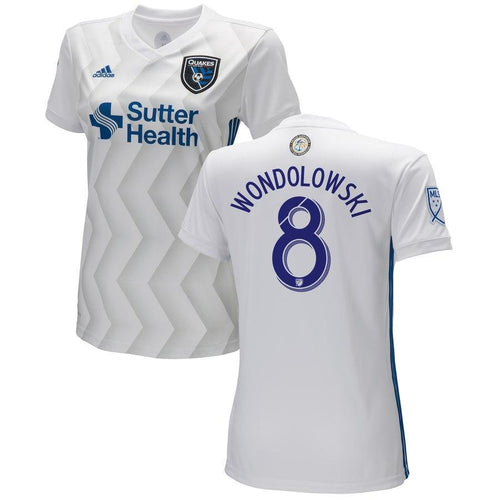 Chris Wondolowski San Jose Earthquakes Women's 2018 Secondary Player Jersey – White