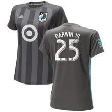 Load image into Gallery viewer, Darwin Quintero Jr. Minnesota United FC adidas Women&#39;s 2018 Replica Primary Jersey – Gray